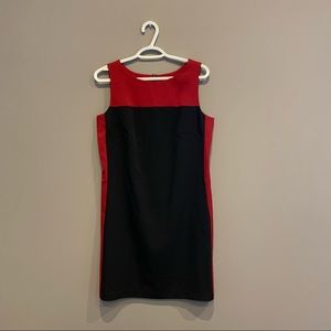 Jessica Size 8 Petite Red and Black Dress